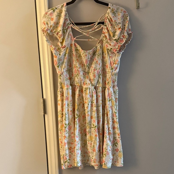 No Boundaries Multicolor Smocked Dress - Picture 3 of 4